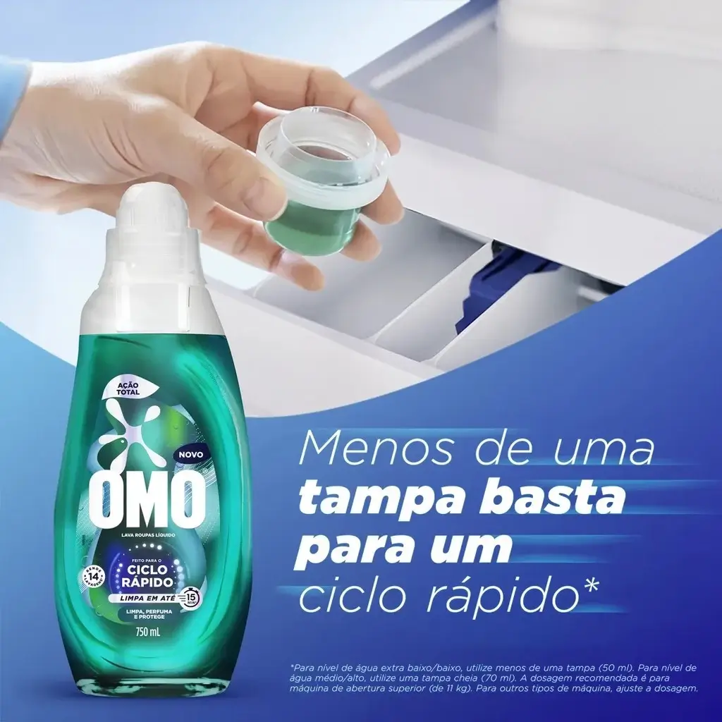 Kit 3 Lava-Roupas OMO